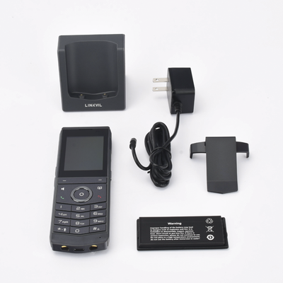 W611W es un teléfono IP Wi-Fi portátil, Resistente, Moderno diseñado para aplicaciones de comunicación móvil.