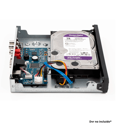 WESTERN WD10PURZ - Disco Duro de 1TB Purple/ Especial Para Videovigilancia/ Trabajo 24/7/ Interface: Sata 6 Gb/s/ Hasta 64 Cámaras/ Hasta 8 Bahías de Discos Duros/ 3 Años de Garantía/