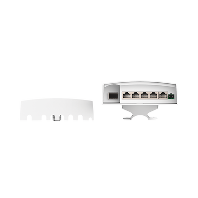 Switch CCTV PoE para Exterior / No administrable / PoE Entrada 802.3 bt Hasta 60W / 1 Puerto PoE salida 24V pasivo Hasta 12W /  3 puertos PoE 802.3 at Hasta 30W /  Ideal para Aplicaciones CCTV con Enlaces Inalámbricos