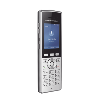 Teléfono WiFi portátil empresarial con 2 lineas y cuentas SIP, Bluetooth y botón Push-to-talk