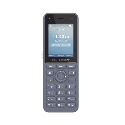 Teléfono IP inalámbrico Wi-Fi, Portátil, 3 cuentas SIP, 3 líneas, Voz HD, Bluetooth integrado, Puerto USB tipo C
