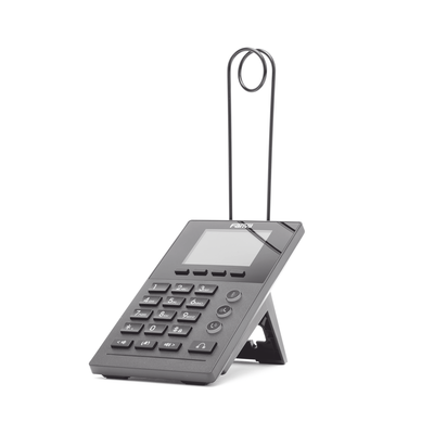 Teléfono IP para Call Center para 2 lineas SIP con soporte para diadema, pantalla LCD de 2.8 pulgadas a color, PoE