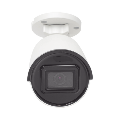 Bala IP 4 Megapixel / Lente 2.8 mm / 40 mts IR EXIR / IP67 / WDR 120 dB / PoE / Micrófono Integrado / ACUSENSE (Filtro de Falsas Alarmas) / Ultra Baja Iluminación