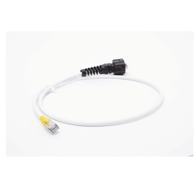 Patch Cord Reforzado Industrial (Ruggedized), Cat6A Blindado S/FTP, CM/LS0H, 0.91 Metros (3 Pies)