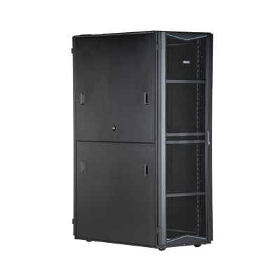 Gabinete FlexFusion para Centros de Datos, 45 UR, 700 mm de Ancho, 1070 mm de Profundidad, Sin Paneles Laterales, Fabricado en Acero, Color Negro