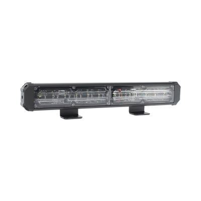 Barra de Luz de Advertencia, 2 Módulos de 6 LED, 11 Pulgadas Rojo/Claro