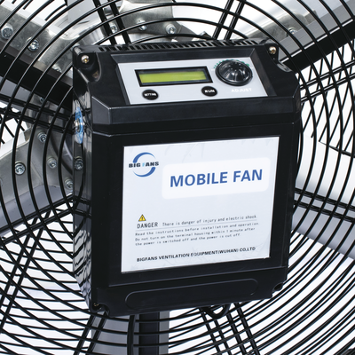 ventilador Industrial Móvil Ultra Silencioso de 2 m, Para Almacenes, Hangares, Líneas de Producción, Gimnasios