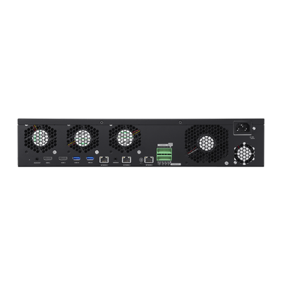 NVR 32 Megapixel (8K) / 32 Canales IP / Soporta 8 Discos Duros / H.265 & Wisestream / Wisenet P2P / ONVIF / Compatible con Cámaras IA / Salida HDMI en 4K / Soporta RAID 5/6