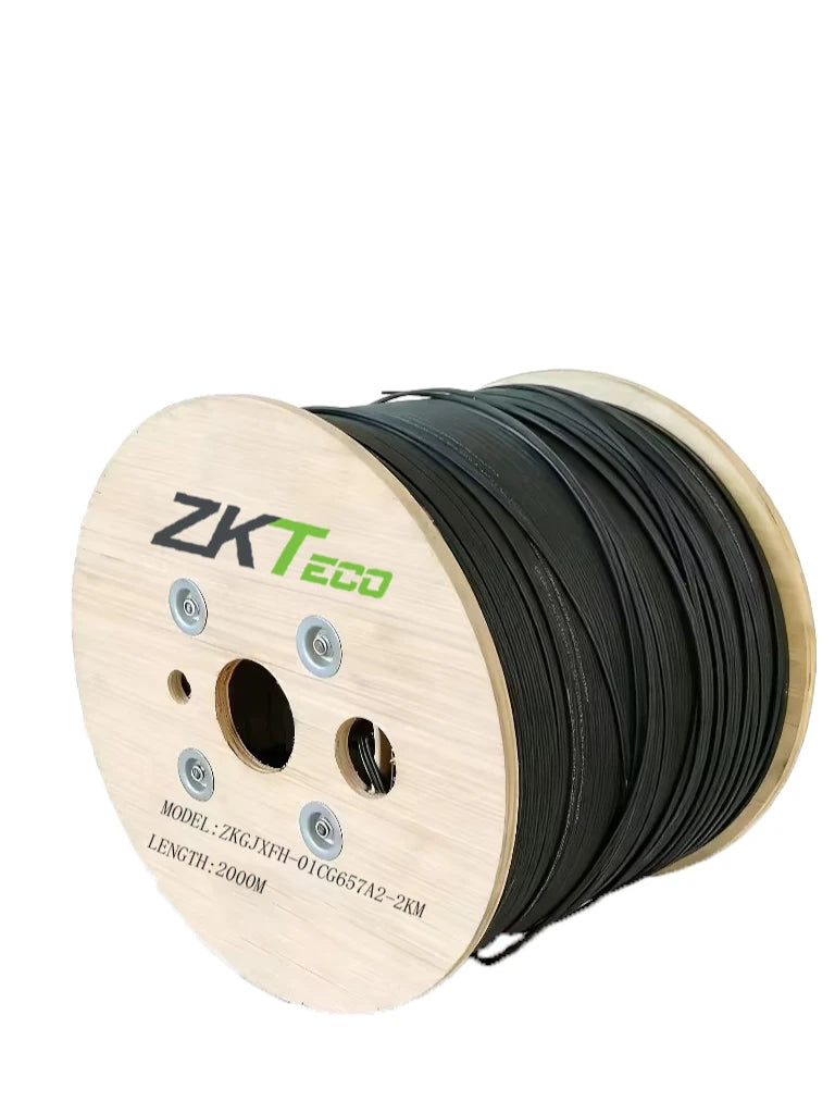 TCE - ZKGJFJH-1FOCG657A2-2KM - Fibra Óptica Tipo Drop Redonda G.657A2, Monomodo, 1 hilo, forro de 3 mm Carrete de 2 km