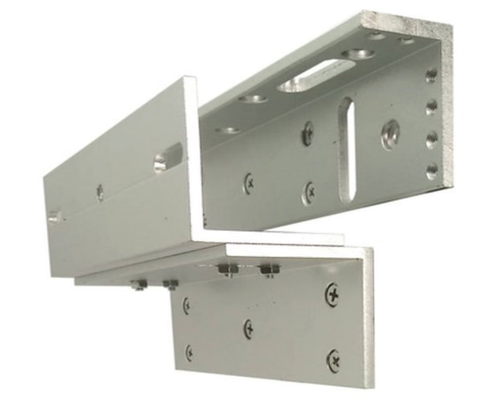 ZKTECO LM120PAK - Paquete de contrachapa magnética de 120 kg, voltaje de 12VDC incluye soporte ZL para su instalación, compatible para puertas de madera y metal