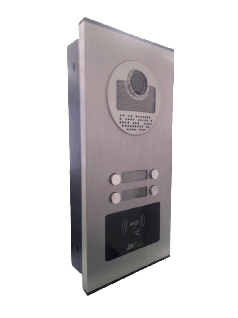 ZKTeco VE04A01PAQ7P - Paquete de Videoportero para 4 Departamentos VE04A01 con 1 Monitor VDPIB3 de 7 pulgadas