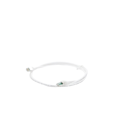 Patch Cord Z-MAX Cat6A S/FTP, CM/LS0H, 1.52 Metros (5 Pies), Color Blanco, Versión Bulk (Sin Empaque Individual)