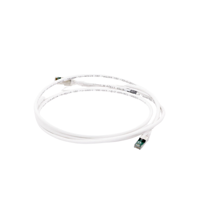 Patch Cord Z-MAX Cat6A S/FTP, CM/LS0H, 2.13 Metros (7 Pies), Color Blanco, Versión Bulk (Sin Empaque Individual)