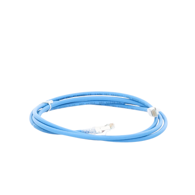 Patch Cord Z-MAX Cat6A S/FTP, CM/LS0H, 2.13 Metros (7 Pies), Color Azul, Versión Bulk (Sin Empaque Individual)