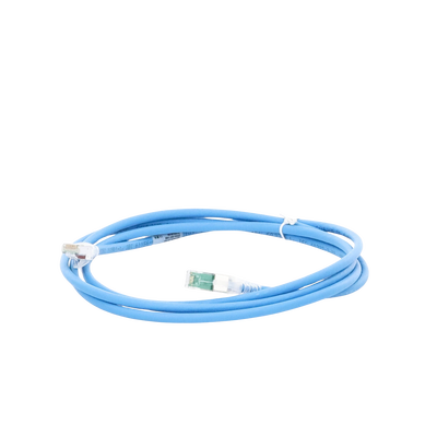Patch Cord Z-MAX Cat6A S/FTP, CM/LS0H, 2.13 Metros (7 Pies), Color Azul, Versión Bulk (Sin Empaque Individual)