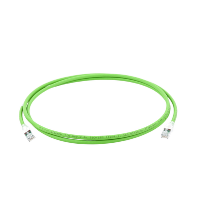 Patch Cord Z-MAX Cat6A S/FTP, CM/LS0H, 7ft, Color Verde