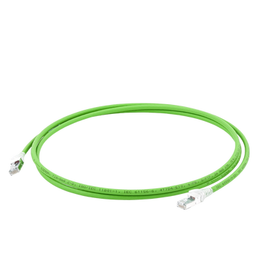 Patch Cord Z-MAX Cat6A S/FTP, CM/LS0H, 7ft, Color Verde