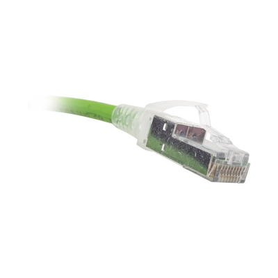 Patch Cord Z-MAX Cat6A S/FTP, CM/LS0H, 2.13 Metros (7 Pies), Color Verde, Versión Bulk (Sin Empaque Individual)