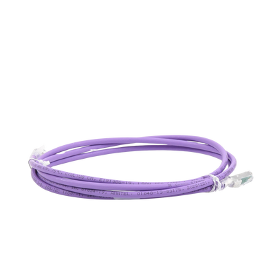 Patch Cord Z-MAX Cat6A S/FTP, CM/LS0H, 2.13 Metros (7 Pies), Color Violeta, Versión Bulk