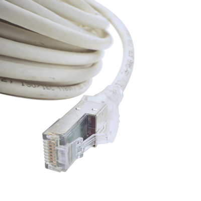 Patch Cord Z-MAX Cat6A S/FTP, CM/LS0H, 15.24 Metros (50 Pies), Color Blanco
