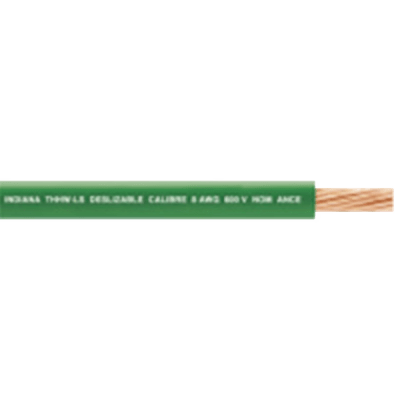 (SLY311) Cable Eléctrico de Cobre Recubierto THW-LS Calibre 12 AWG 19 Hilos Color Verde (100 Metros (328.08 Pies))