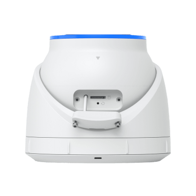 Cámara UniFi Protect Turret AI blanca / 4K(8MP) / Ángulo ultra-ancho 109.9 / Visión Nocturna IR 40 m / AI Avanzado: Reconocimiento de Rostros y Matrículas / LED para color en la noche / Micrófono 2 vías / ranura M