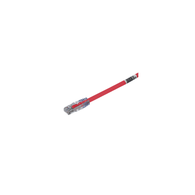 Cable de Parcheo UTP, Cat6A, 24 AWG, CM, Color Rojo, 3.05 Metros (10 Pies)