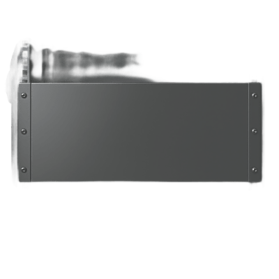 Panel de Rack 19 Pulgadas 2 UR / Tapa Ciega / Acero Dulce / Negro RAL 9005 / 2.66 mm Espesor / Para Gabinetes y Racks Abiertos