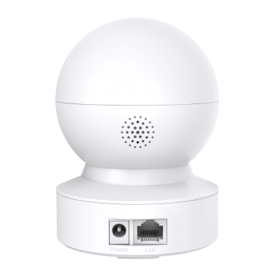Cámara de Seguridad Wi-Fi PTZ / 2K 2304x1296 px / Paneo 360° Horizontal / Inclinación / Visión Nocturna IR 30 ft (10 m) / Detección de Personas / Detección de Llanto de Bebé / Audio Bidireccional / Almacenamie