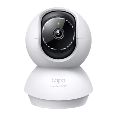 Cámara de Seguridad Doméstica Tapo C230 / 5MP 3K (2880×1620) / 360° Pan-Tilt / Detección Inteligente IA / Visión Nocturna 12 m (40 ft) / Audio Bidireccional / Almacenamiento microSD 512GB / Compatible Alexa y Google H