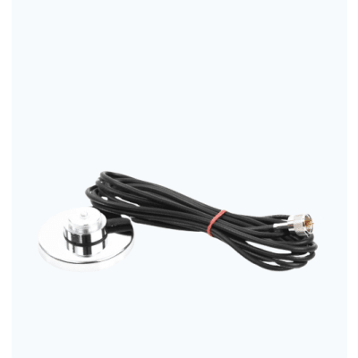 Montaje Magnetico con 3.5 m Cable Coaxial RG58U, Conector PL259