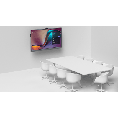 Yealink MeetingBoard 75 Pro, Centro de Colaboración Inteligente con IA, 4K UHD, Android 13, Micrófonos Integrados y Cámara Ultra Gran Angular