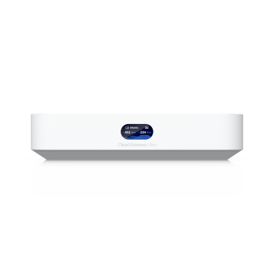 UCG Ultra Cloud Gateway Compacto con Soporte para  hasta 30+ Dispositivos UniFi, 300+ Clientes, Enrutamiento IDS/IPS de 1 Gbps y Balanceo Multi-WAN