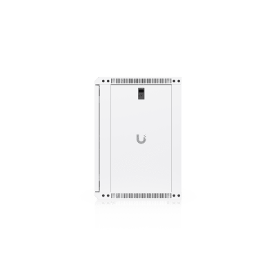UACC Rack Cabinet 12U (550x 450 mm) - Gabinete Cerrado para Montaje en Pared con Puerta Frontal Perforada, Totalmente Ensamblado con Ventiladores Integrados y Paneles Removibles