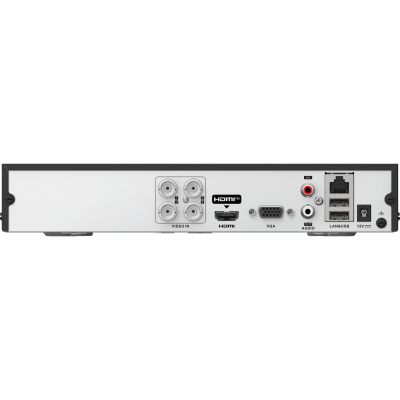 DVR 4 Canales TURBOHD + 2 Canales IP / 5 Megapixel Lite - 3K Lite / Audio Bidireccional  / ACUSENSE (Evista falsas alarmas) / 1 Bahía de Disco Duro / Salida de Video en Full HD