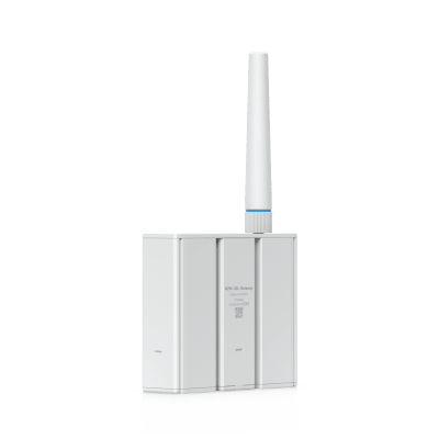 Gateway SuperLink Inalámbrico de Largo Alcance y Baja Latencia para Sensores UniFi Protect con Alcance de hasta 2 km, Alimentación PoE/USB-C y Montaje en Pared o Riel DIN