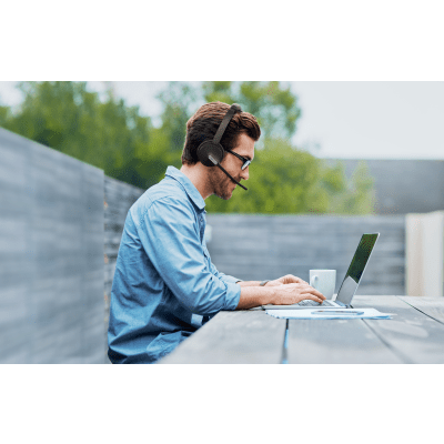 Diadema Inalambrica BH70-Mono-Teams USB C/A Optimizada para Microsoft Teams con Tecnología de Captura Precisa de Voz