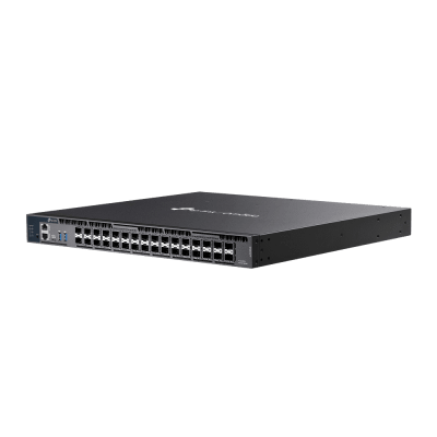 Switch Gestionado L3+ / 26 Puertos 10G SFP+ + 6 Puertos 10G/5G SFP28 / 820 Gbps Capacidad Conmutación / 410 Gbps Ancho Banda / Apilamiento 4 Unidades / Redundancia PSU / Montaje Rack