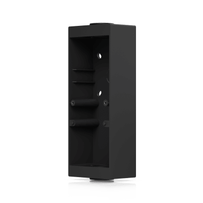 Caja de Conexión Color Negro para Lectores Profesionales UniFi Access y Doorbell, Montaje en Superficie Plana, Compatible con Conduit de 3/4”