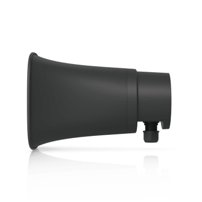 UniFi Protect AI Horn Speaker, Altavoz IP 120 dB, PoE+, Alerta AI Avanzada, Montaje Pared, Esquina y Poste, IP66, Color Negro
