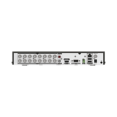 DVR 16 Canales TURBOHD + 16 Canales IP / 8 Megapixel (4K) / Audio Bidireccional/ ACUSENSE / 1 Bahía de Disco Duro / Salida de Video en 4K / H.265+