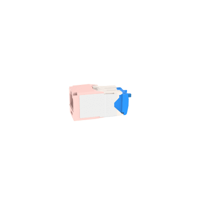 Conector Jack RJ45 Estilo TG, Mini-Com, Categoría 6A, de 8 Posiciones y 8 Cables, Color Rosa