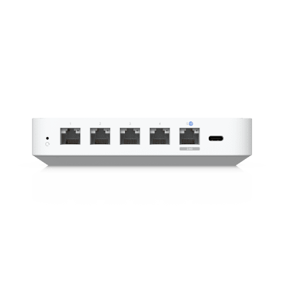 UCG Ultra Cloud Gateway Compacto con Soporte para  hasta 30+ Dispositivos UniFi, 300+ Clientes, Enrutamiento IDS/IPS de 1 Gbps y Balanceo Multi-WAN