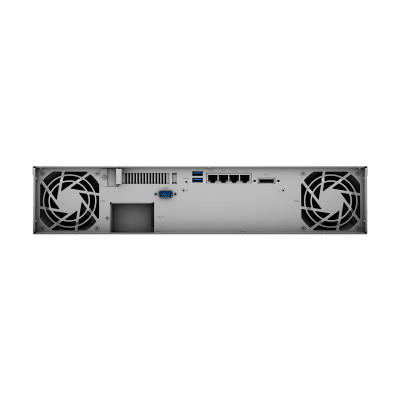 Servidor de Almacenamiento en Red RackStation RS1221+ | 8 Bahías | Expansión a 12 Bahías | CPU AMD Ryzen V1500B | 4 GB DDR4 ECC | RAID Soportado | 10/25GbE | Synology High Availability | Protección de Datos Integral.