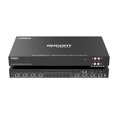 Matriz HDMI 8x8 | 4K@60Hz 4:4:4 | 8 Salidas HDMI + 8 CAT | Extensión hasta 70 m | Audio HD | Control IR/LAN/RS-232/Web GUI