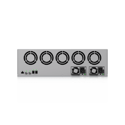 NVR Empresarial Core UniFi Protect 3U con 16 Bahías para HDD/SSD 2.5”/3.5”, Soporte para hasta 300 Cámaras 4K o 500 Full HD, Fuentes de Poder Hot-Swap y Expansión de Almacenamiento Opcional