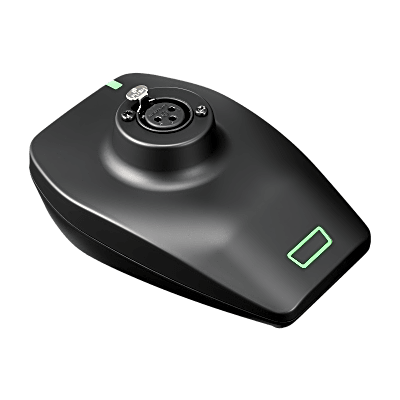 Transmisor de Micrófono de Mesa | System 20 PRO | Conector XLR-F para Micrófono Gooseneck | Batería de Ión-Litio | Pantalla OLED | USB Type-C | 10-20 Canales Simultáneos | AES128