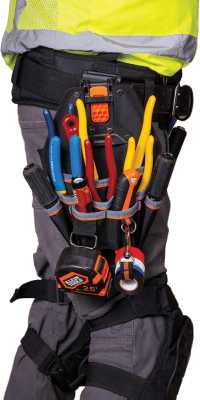 Bolsa Porta Herramientas de 8 Bolsillos adaptable a cualquier Cinturón de 6.5 cm o al Sistema de rieles MODbox.