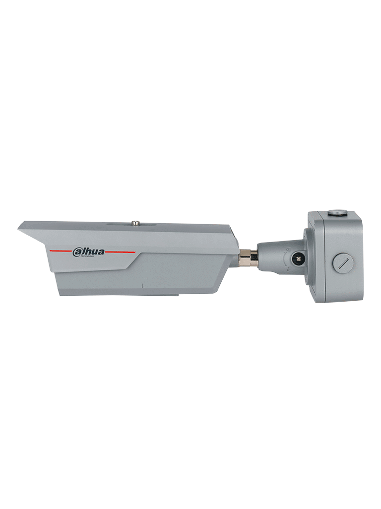 DAHUA ITC-ITC431-RW4F - Cámara IP LPR 4 MP/ Monitoreo inteligente del tráfico/detección de vehículos (tipo, color, marca)/Detección de flujo de tráfico/ Iluminación 23-30 m/ Lente motorizado 8 mm–32 mm/ Captura hasta 180km/Luz dual/IP68/PoE/IK10/