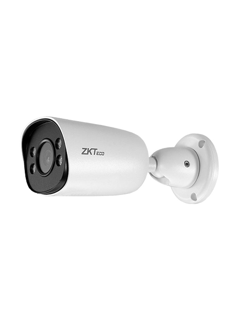 ZKTECO BS-854C31C-S4-C-MI-S – Cámara IP Bullet Full Color de 4 MP, Serie BioSense, Lente 2.8 mm, Micrófono Integrado, Video Analítico IVA, Visión nocturna a color hasta 30 m, PoE, IP67, Onvif y Carcasa Metálica